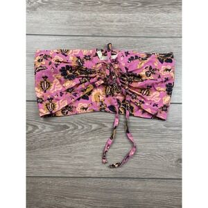Free People Intimately Summer of Love Convertible Bandeau Top Pink One Size